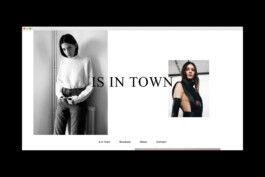 Is in town Website Interface Design 