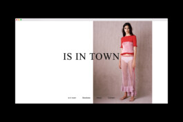 Is in town Website Interface Design 