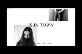 Is in town Website Interface Design 