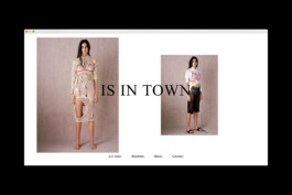 Is in town Website Interface Design 