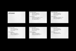 Phovea Photo Agency, Switzerland, Business Cards 